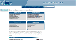 Desktop Screenshot of dbmoptics.com